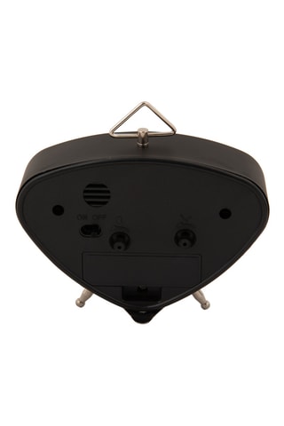 Réveil Triangle - 11,4 cm - Noir