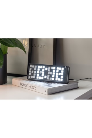 Réveil Keyboard - 23 cm - Noir et blanc