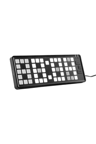 Réveil Keyboard - 23 cm - Noir et blanc