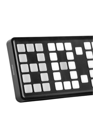 Réveil Keyboard - 23 cm - Noir et blanc