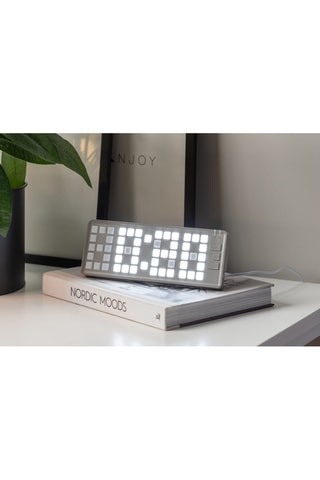 Réveil Keyboard - 23 cm - Gris clair