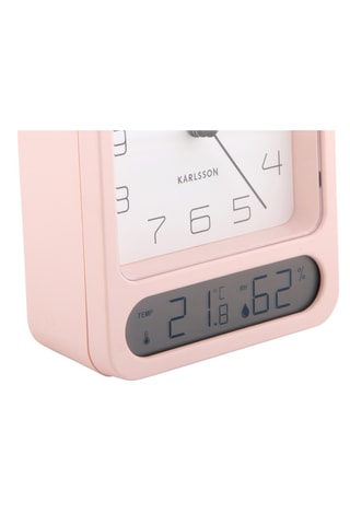 Réveil Duo - 12 cm - Rose