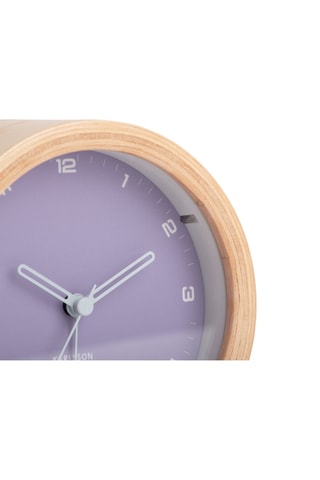 Réveil Gentle - 11,8 cm - Bois clair et violet
