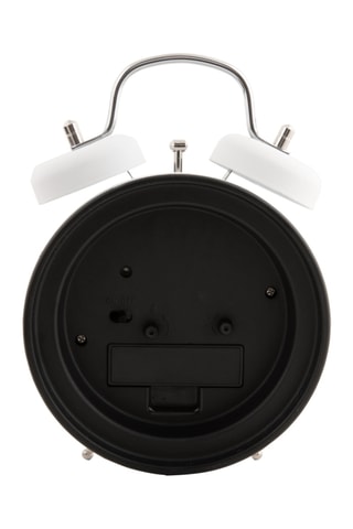 Réveil Glam Diamonds - 11,8 cm -  Blanc 