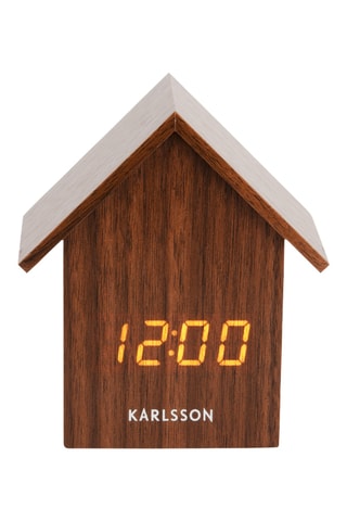 Réveil House - 10,8 cm - Marron foncé