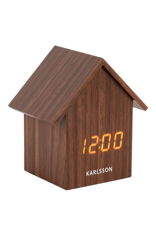 Réveil House - 10,8 cm - Marron foncé