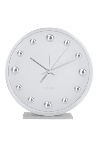 Réveil Shiny Dots - 15 cm - Argenté 