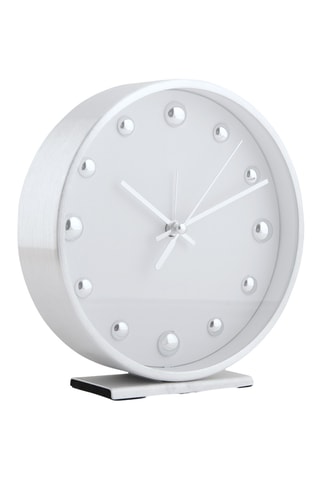 Réveil Shiny Dots - 15 cm - Argenté 