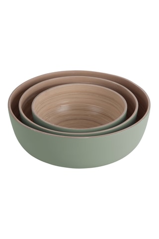 3  bols en bambou Puro Round - 30 cm