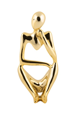 Statue Wondering - Doré - 23,5 x 12,5 x 12,5 cm