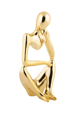 Statue Wondering - Doré - 23,5 x 12,5 x 12,5 cm