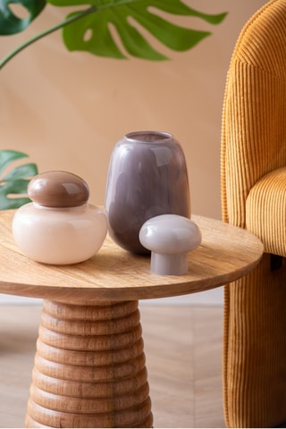 Vase Nuevo Dulce - 13,5 x 13,5 cm - Beige et marron