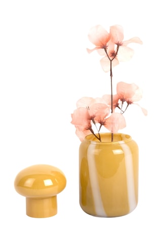 Vase Dulce Raya - 19 x 10 cm - Ocre