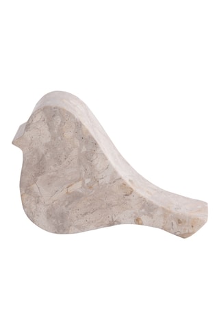 Statue en marbre Bird - Beige - 17 x 5 x 11 cm