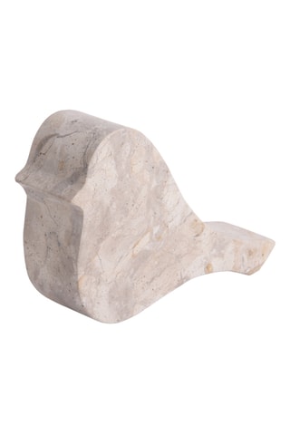 Statue en marbre Bird - Beige - 17 x 5 x 11 cm
