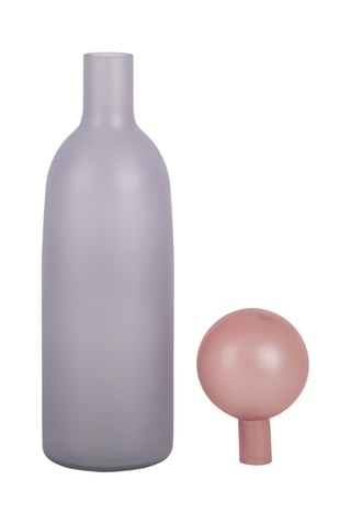 Vase Alegre Botellin - 35 x 9 cm - Violet et rose