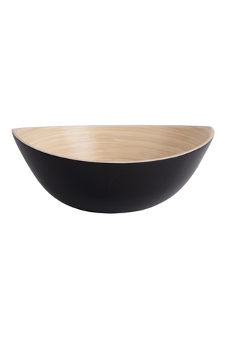 3 bols en bambou Puro Oval - 30 cm