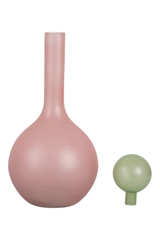Vase Alegre Globo - 34 x 18 cm - Rose et vert