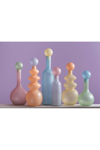 Vase Alegre Anillo - 43 x 15 cm - Orange et violet