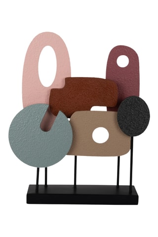 Statue Abstract Art - Multicolore - 44 x 36 x 9,5 cm