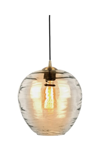 Suspension Glamour Globe - 25 cm - Ambre