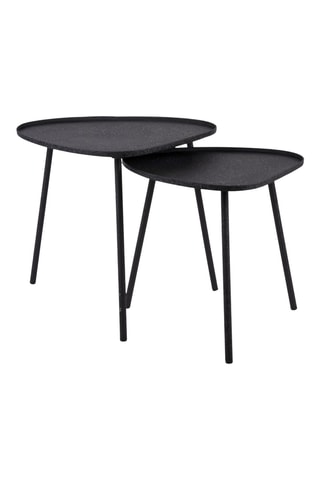 Table d'appoint Boaz - 54 x 49,5 x 49 cm - Noir
