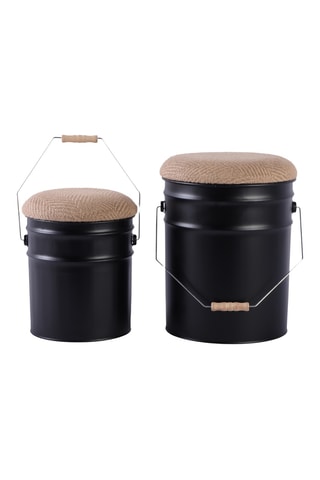 2 tabourets de rangement Bucket Stool - 39 x 31 cm