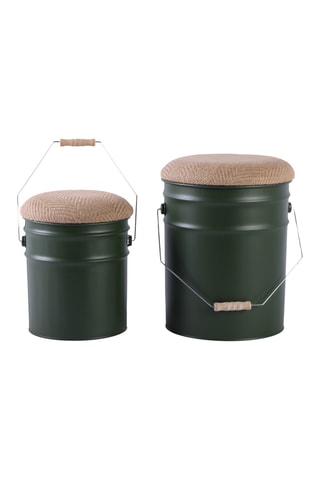 2 tabourets de rangement Bucket Stool - 39 x 31 cm