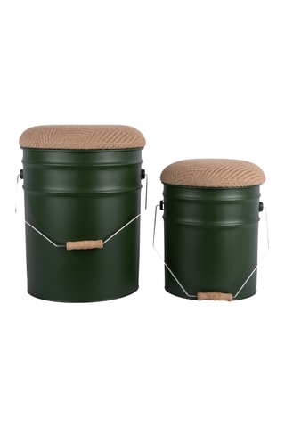 2 tabourets de rangement Bucket Stool - 39 x 31 cm
