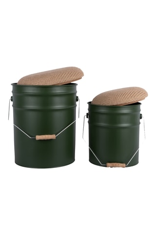 2 tabourets de rangement Bucket Stool - 39 x 31 cm