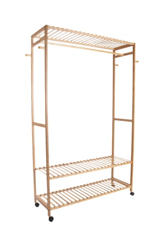 Penderie en bambou Bamboo - 165 x 112,5 cm