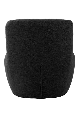 Chauffeuse Ada - Noir - En tissu bouclette