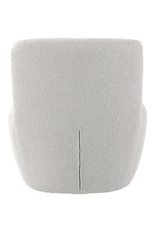 Chauffeuse Ada - Blanc - En tissu bouclette