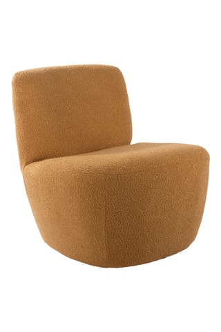 Chauffeuse Ada - Ocre - En tissu bouclette