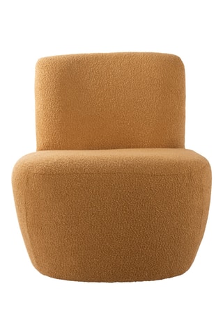 Chauffeuse Ada - Ocre - En tissu bouclette