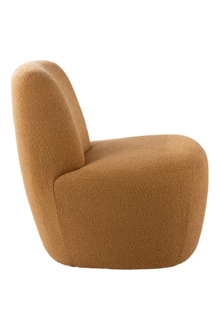 Chauffeuse Ada - Ocre - En tissu bouclette