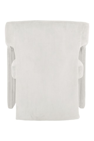 Fauteuil Vigor - Blanc cassé - En velours côtelé