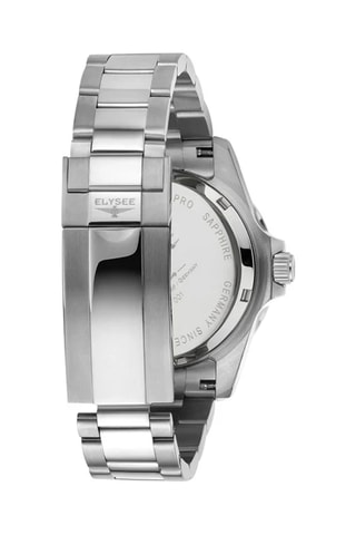 Reloj automático de acero - Plateado y negro