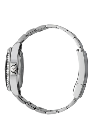 Reloj automático de acero - Plateado y negro