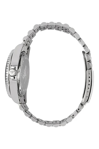 Reloj de cuarzo de acero - Plateado y negro