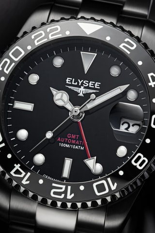 Reloj automático de acero - Negro