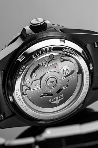 Reloj automático de acero - Negro