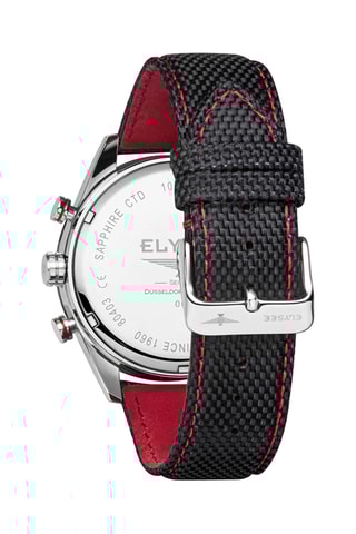 Reloj de cuarzo de tela - Taquímetro - Negro