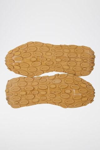 Sapatilhas em couro de vitelo nobuck Tour - Branco e coral