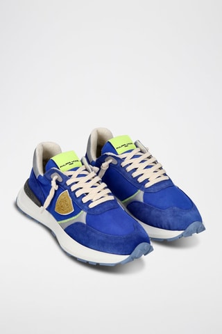 Sapatilhas em couro Antibes - Azul-real