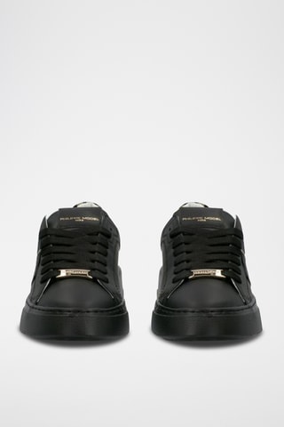 Sapatilhas em couro - Preto