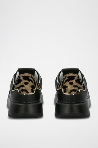 Sapatilhas em couro - Preto