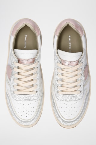 Sapatilhas em couro de cabra - Branco