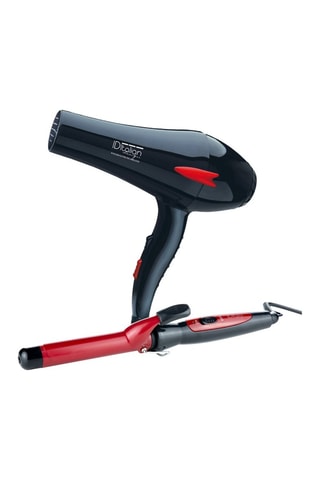 Coffret sèche-cheveux et fer à boucler