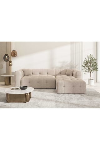 Canapé d'angle droit Baloo Beige
